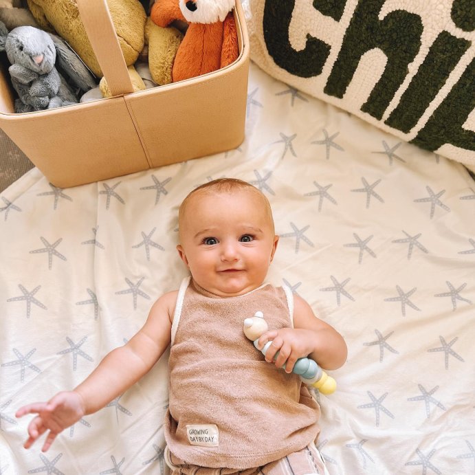 user image by @ryleehargestyle, Lush Décor Plush Oversized Reversible Baby Blanket