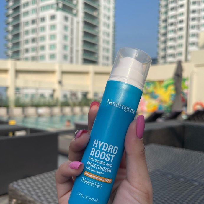 user image by @imjoyzabala, Neutrogena Hydro Boost Hyaluronic Acid Facial Moisturizer to Hydrate &#38; Soothe Dry Skin - Fragrance Free - SPF 50 - 1.7 fl oz