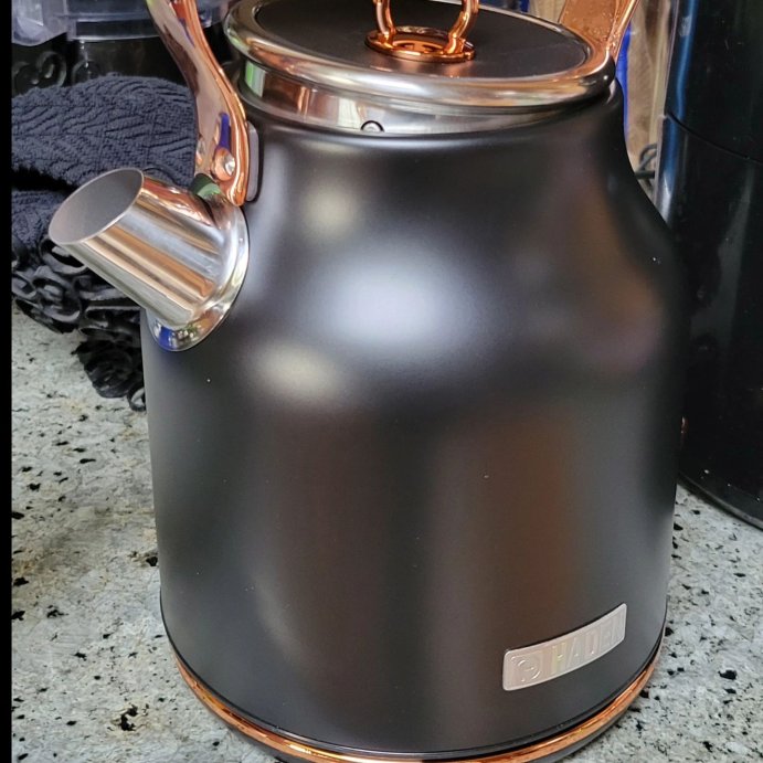 user image by @momof2andpets, Haden Heritage 1.7L Stainless Steel Electric Cordless Kettle