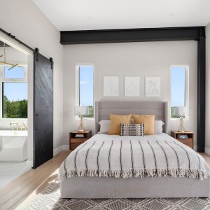 This weather getting to anyone else? This photo taken by caydencephotography_design for KLD in the summer of this gorgeous master retreat is giving me all the feels and reminding me of warmer summer days. 
Stay safe and warm out there!! 🥶 

Design:KLD Interiors
Builder: mhrprojectmanagement 

#yycdesign #womeninconstruction #interiordesign #modernhomes #luxuryhomes #luxurybuilds #dreambedrooms #modernbedrooms #netzerohomes #canadiandesigners #womeninbusiness #womenentrepreneurs #interiordesign #bedroomdecor