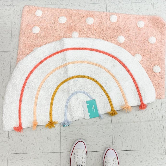 user image by @targetminis, Polka Dot Kids' Bath Rug - Pillowfort™