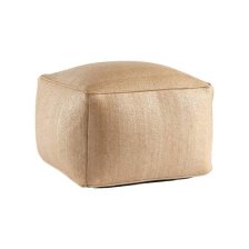 Shop CANVAS Beige Jute Pouf and more