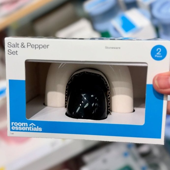 user image by @katattarget, Novelty Salt and Pepper Shaker Set Black/White Arches - Room Essentials&#8482;