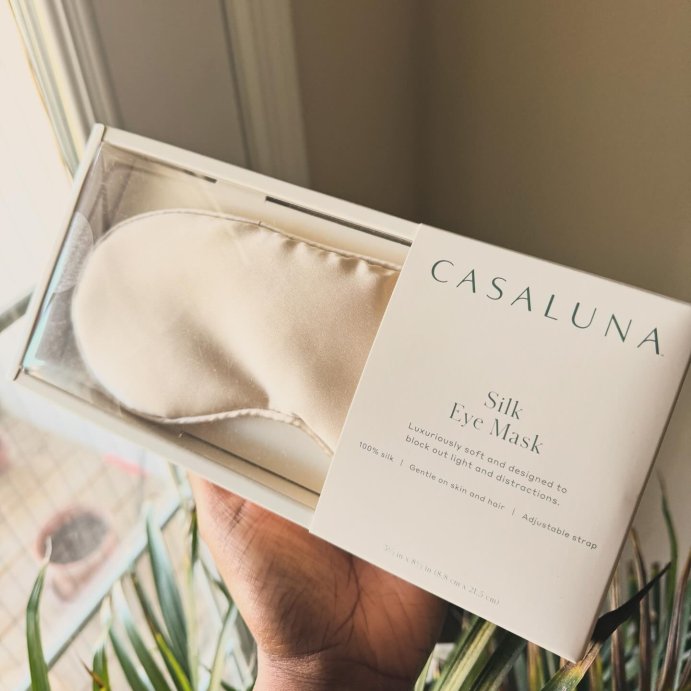 user image by @ash.dash.pash, Solid Silk Eye Mask - Casaluna™