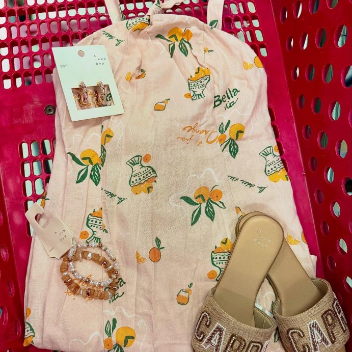 user image by @lifeofbrandieg, Women's Knotted Y-Neck Linen Mini A-Line Dress - Wild Fable™