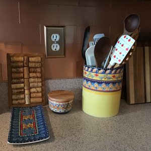 Williams Sonoma Sicily Ceramic Spice Box