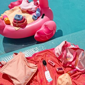 @spacenk&rsquo;s instagram photo of Space NK Peach Cap,Space NK Peach Tote Bag,Space NK Pink Beach Bag,Space NK Playing Cards,Space NK Flamingo Bay Hair & Body Mist,Space NK Ombr&eacute; 1L Water Bottle,Space NK Pink Claw Clip,Space NK Pink Jumper,Space NK Pink Bandana,Space NK Mini Travel Bag Poolside Blue,Space NK Medium Travel Bag Flamingo Pink,Space NK Flamingo Beach Towel,Space NK Large Travel Bag Sunset Peach,Space NK Micro Travel Bag Charm Sunset Peach