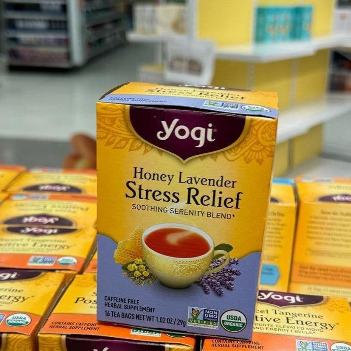 user image by @babyd_2000snacks, Yogi Tea - Honey Lavender Stress Relief Tea - 16ct