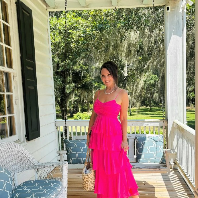 user image by @thekatherinebell, Women's Tiered Ruffle Maxi A-Line Dress - A New Day™