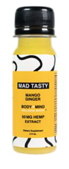 Shop MAD TASTY Mango Ginger Body+Mind Hemp Extract Wellness Shot and more