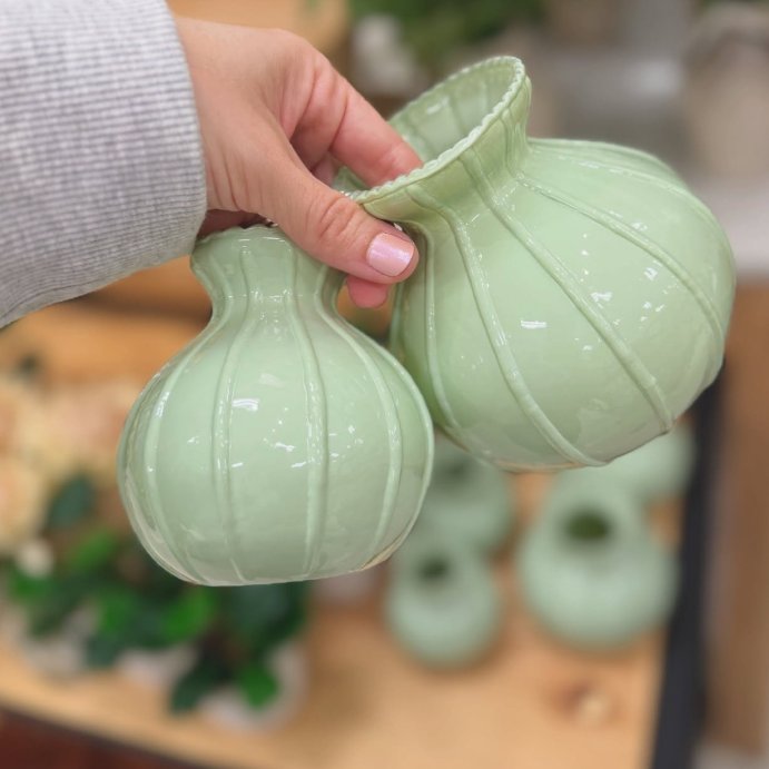 user image by @cozyalyssa, Ribbed Milk Glass Bud/Bouquet Vase Mint Green - Hearth & Hand™ with Magnolia