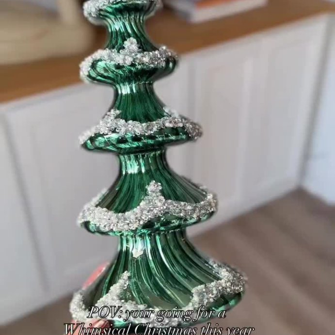 user image by @caseywsouthern_, 10.25&#34; Christmas Glass Tree Pink - Wondershop&#8482;