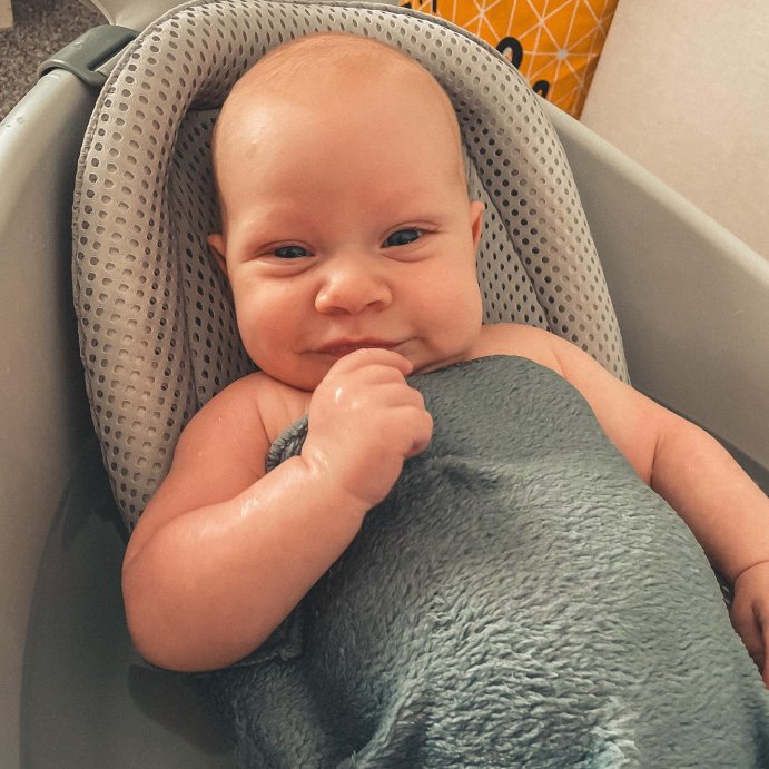 user image by @vanny_ledger, Skip Hop Moby Smart Sling 3-Stage Baby Bath Tub