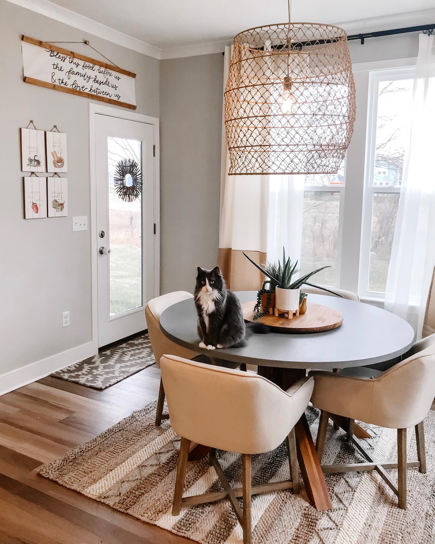 Quiet natural dining room Instagram Post