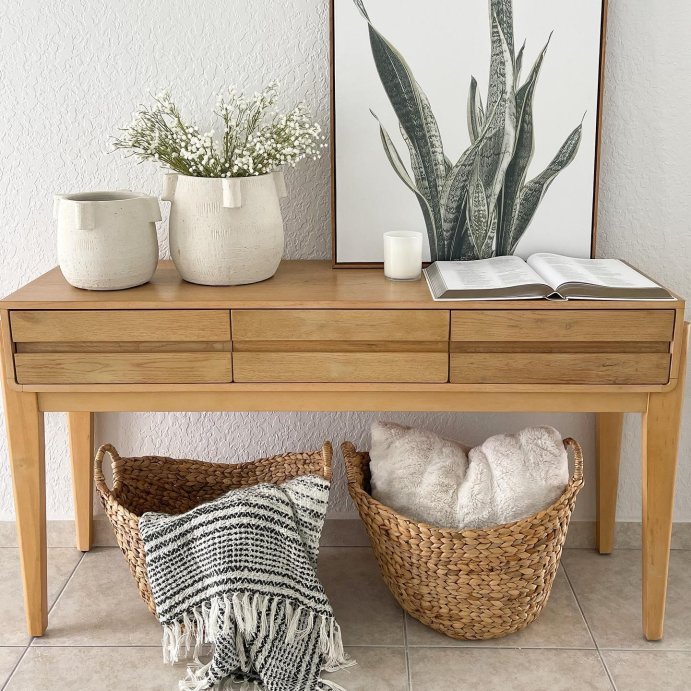 user image by @myhome_toyours_, Herriman Wooden Console Table with Drawers - Threshold™ designed with Studio McGee