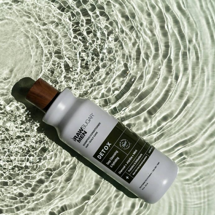 user image by @rawsugarliving, Raw Sugar Men&#39;s 2-in-1 Charcoal + Jojoba + Mint Invigorate Shampoo &#38; Conditioner - 18 fl oz