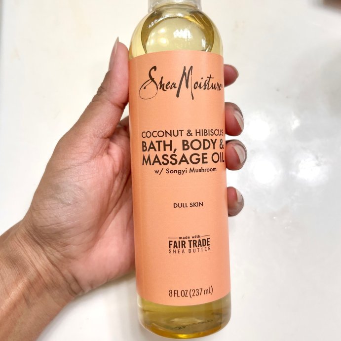 user image by @girleygirl420, SheaMoisture Coconut and Hibiscus Bath Body and Massage Oil - 8 fl oz
