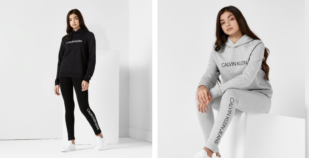 Calvin klein best sale leggings and hoodie