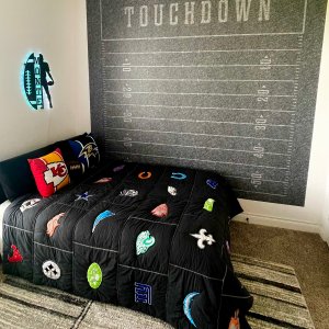 Football Field Peel and Stick Wallpaper Decal