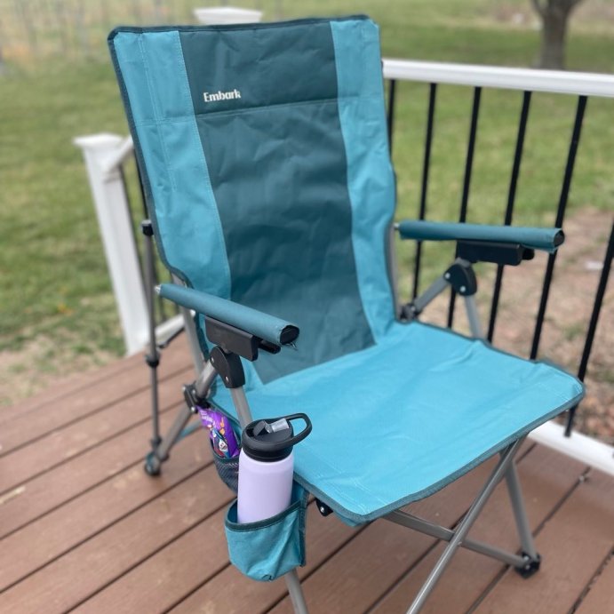 user image by @sssaysso, 3 Position Tension Recliner Outdoor Portable Camp Chair Green - Embark&#8482;: High Backs, Steel Frame