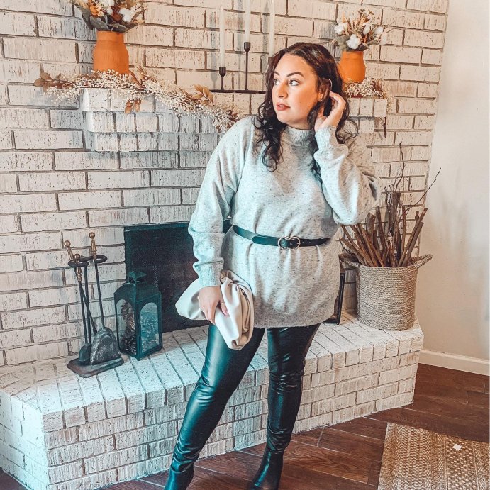 user image by @barelytheremomma, Women's High Waisted Faux Leather Leggings - A New Day™