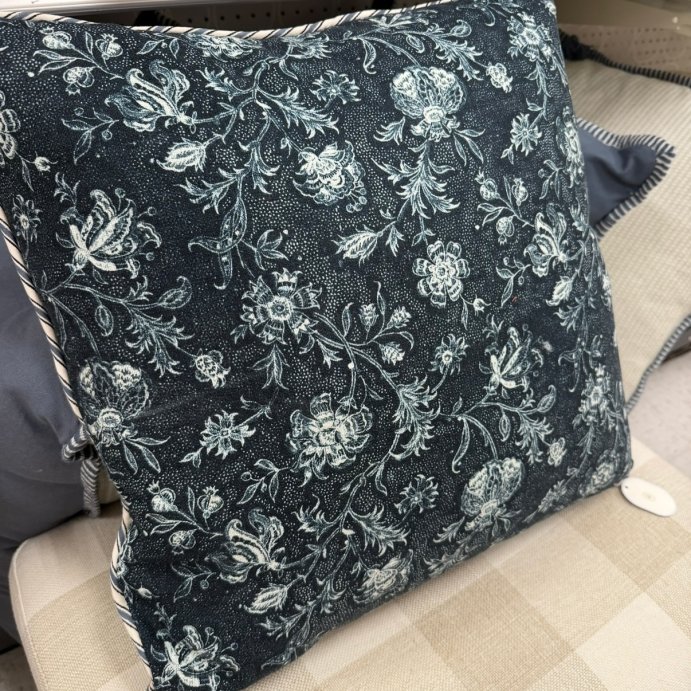 user image by @millennialhomefaves, Square All over floral Navy Floral - Threshold&#8482; Design with Studio McGee