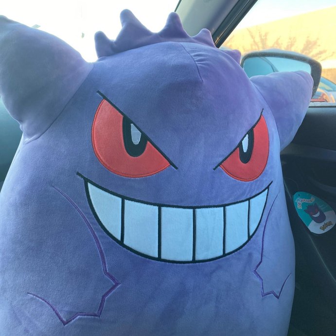 user image by @nerdyceratops, Pokemon 20&#34; Squishmallows Gengar Plush
