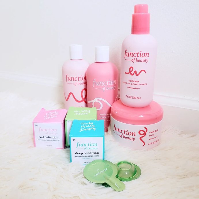 user image by @serenatybeauty, Function of Beauty Curl Definition #HairGoal Add-In Booster Treatment Shots with Flaxseed Oil - 2pk/0.2 fl oz