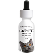 Shop LoveMyPet CBD Hemp Liquid Extract for Cats - 6.1 MG Per Serving / 250 MG Per Bottle - Unflavored (1 fl oz) and more