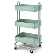 Shop type A Momentum Steel 3-Tier Utility Cart with 4 Wheels, Eucalyptus and more