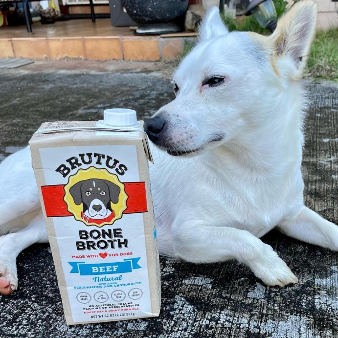 user image by @makana_doggie_hi, Brutus Bone Broth Hip &#38; Joint Formula Wet Dog Food - Supplement - Beef - 32oz