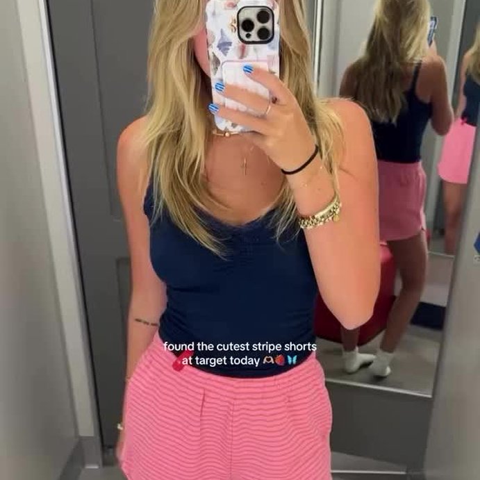 user image by @zoey.lagoni, Women's Mid-Rise French Terry Pull-On Shorts - Wild Fable™