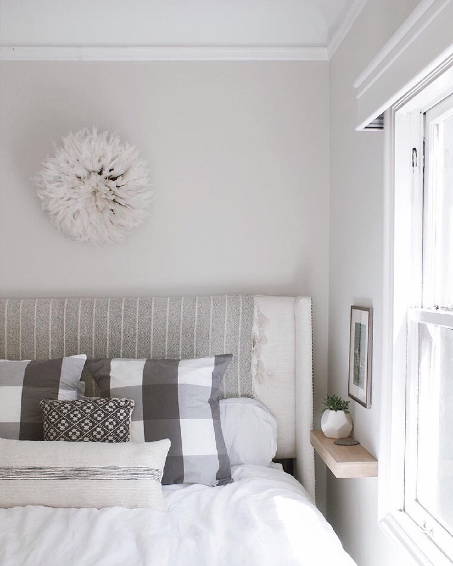 Quiet calming bedroom Instagram Post