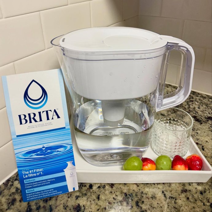 user image by @thao.hoang1990, Brita Water Filter 10-Cup Tahoe Water Pitcher Dispenser with Standard Water Filter