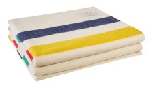 Shop Hudson's Bay Stripes Signature Queen Size Point Blanket, Multi-Coloured, 100-in x 90-in and more