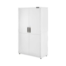 Shop Mastercraft 42" White 2-Door Tall Cabinet with Adjustable Shelves, 42 x 18 x 72-in and more
