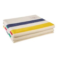 Shop Hudson's Bay Stripes Signature Queen Size Point Blanket, Multi-Coloured, 100-in x 90-in and more