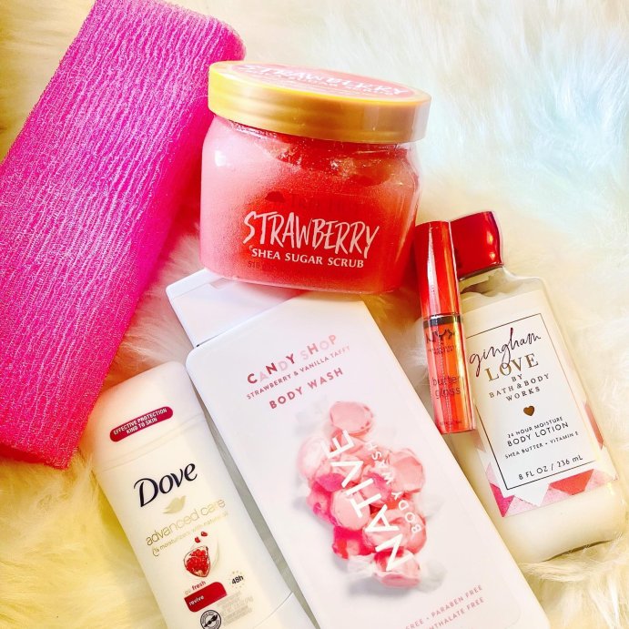 user image by @shessentials_1, Tree Hut Strawberry Shea Sugar Body Scrub - 18oz
