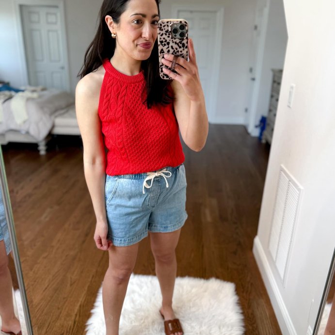 user image by @msnafashion, Women's Cable Crewneck Pullover Sweater Vest - A New Day™