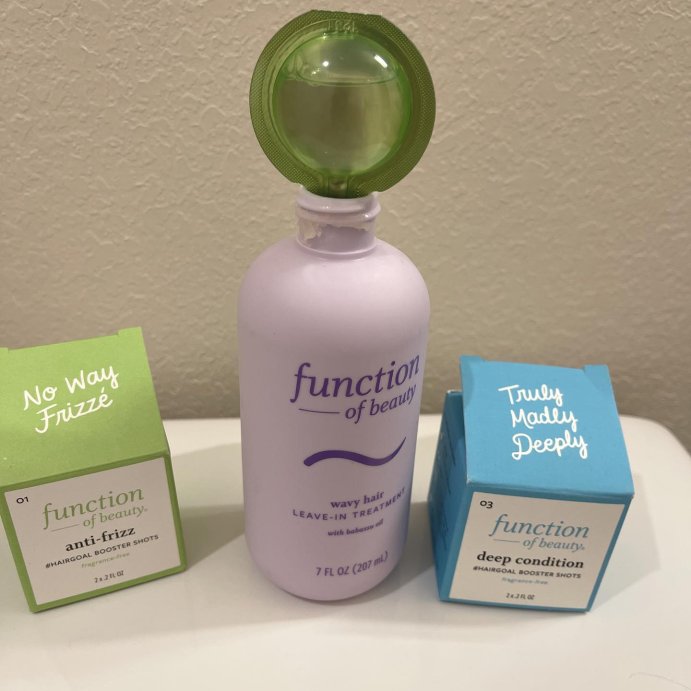 user image by @ally.hines14, Function of Beauty Wavy Hair Leave-In Treatment Base with Babassu Oil - 7 fl oz
