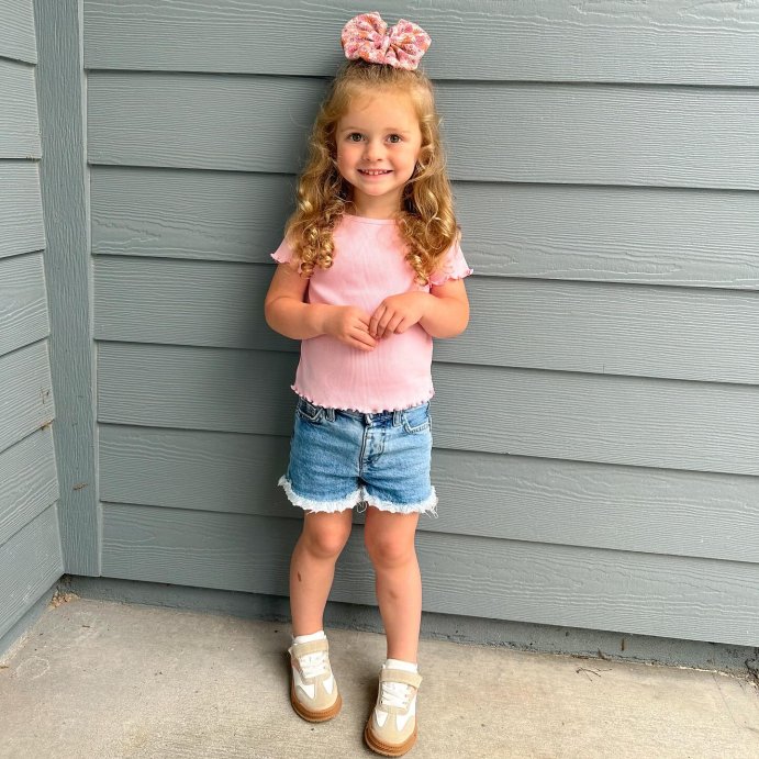 user image by @meganptillman, Toddler Girls' Lace Cut-Off Jean Shorts - Cat & Jack™