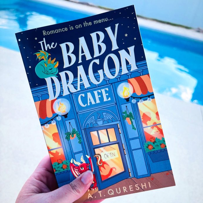 user image by @reading.by.the.pool, The Baby Dragon Cafe - by A T Qureshi (Paperback)