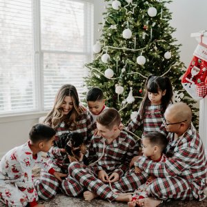 Stewart Plaid Flannel Kid Pajama Set