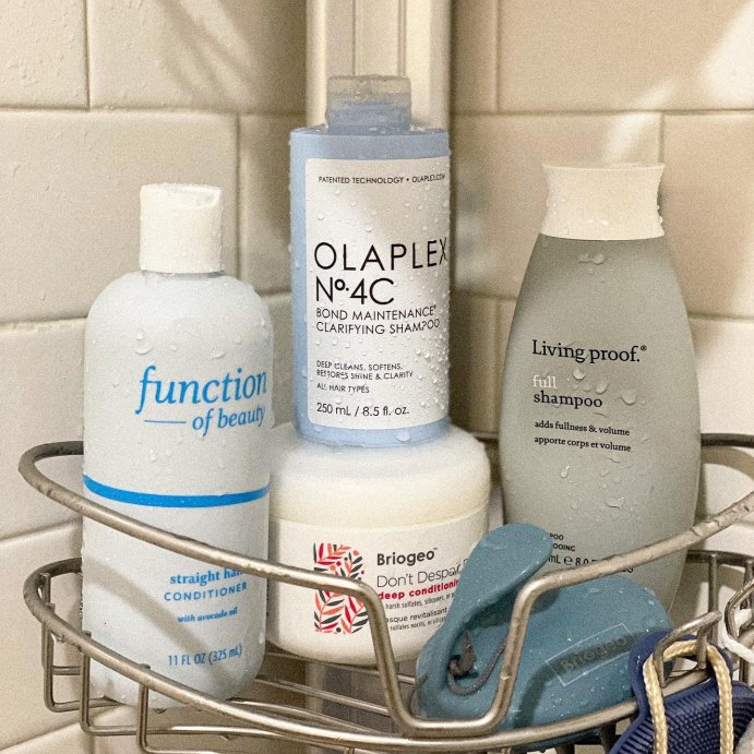 user image by @absolutelyglowrious, Function of Beauty Custom Straight Hair Conditioner Base with Avocado Oil - 11 fl oz