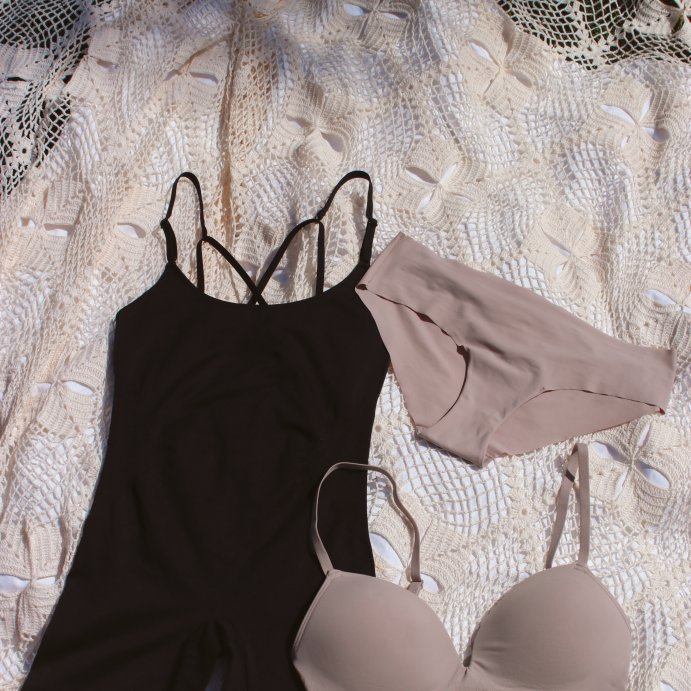 user image by pumpsandprotractors, Maidenform Women's Shapewear Seamless Mid Thigh Bodysuit with Light Shaping MST007