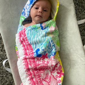 Lilly Pulitzer Cheek to Cheek Baby Beach Hooded Towel