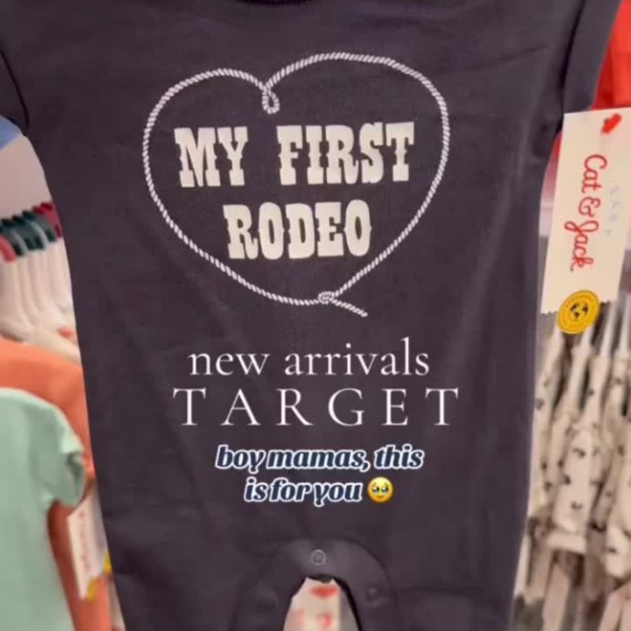 user image by @byaneverydaymom, Baby Girls&#39; My First Rodeo Romper - Cat &#38; Jack&#8482; Gray