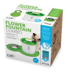 Shop Fontaine à chat en forme de fleur Catit, ensemble  and more