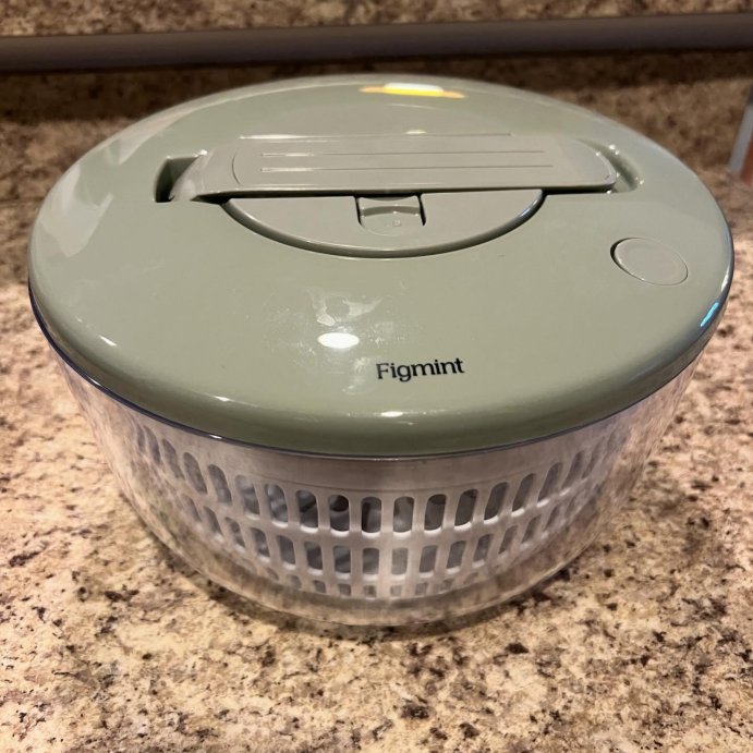 user image by @targetktpgh, 5qt Salad Spinner Clear - Figmint&#8482;: Large Strainer, ABS Material, Hand Wash, 3-Piece Set, 10.75&#34; Width &#38; Depth