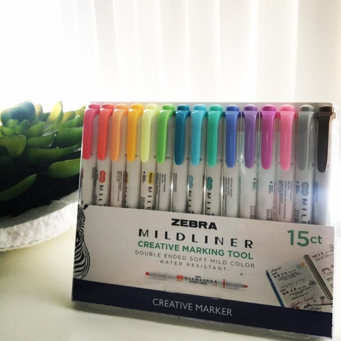 user image by @simplyale4ever, Zebra 15ct Mildliner Dual-tip Creative Marker Assorted Colors: Mildliner Highlighters, Fine &#38; Bold Tips, Multicolored Ink, Teacher Supplies